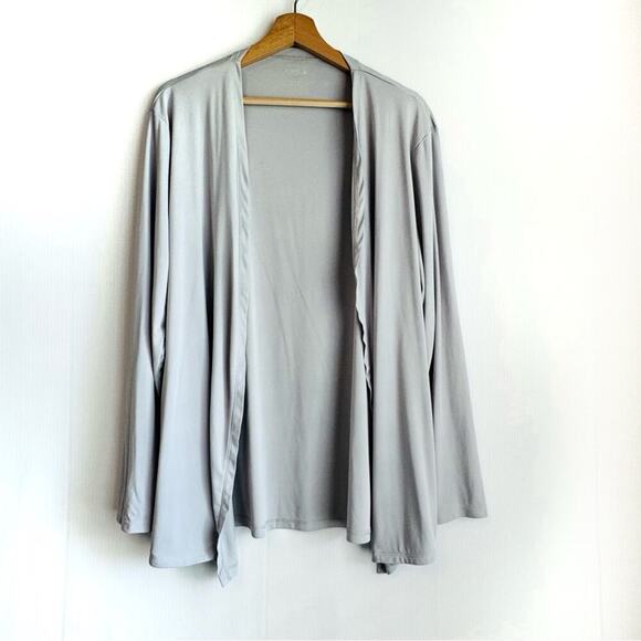 Baleaf long sleeve cardigan top athletic style size extra large grey UPF 50 - Picture 2 of 9